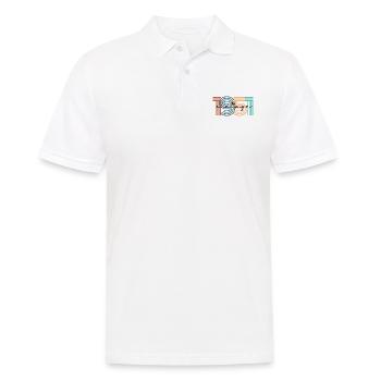 1951 vintage rétro - Polo Homme - blanc - Devant - Kai (181cm)