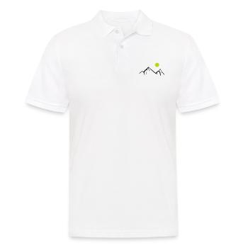 Mountains 01 - Men's Polo Shirt - white - Front - Kai (181cm)