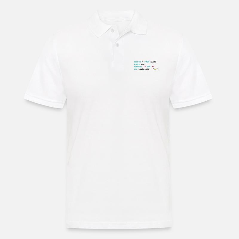 Programmierer witzig - Männer Poloshirt - Weiß