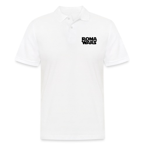 Roma Wars SW Design Schwarze Buchstaben - Männer Poloshirt