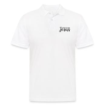 Lieben wie Jesus - Männer Poloshirt - Weiß - Vorne - Kai (181cm)