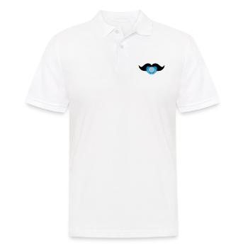 Baby Boy Moustache - Polo Homme - blanc - Devant - Kai (181cm)