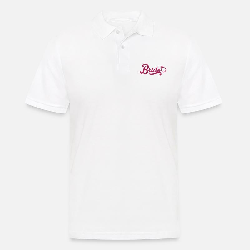 Bride - Männer Poloshirt - Weiß