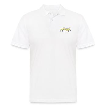 sekt glaeser design - Männer Poloshirt - Weiß - Vorne - Kai (181cm)