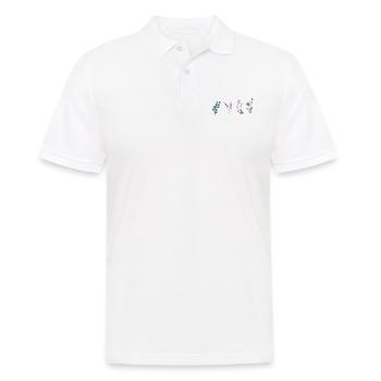 fleurs de printemps idée de cadeau - Polo Homme - blanc - Devant - Kai (181cm)