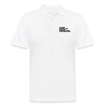 drinks from enemies skulls - Men's Polo Shirt - white - Front - Kai (181cm)