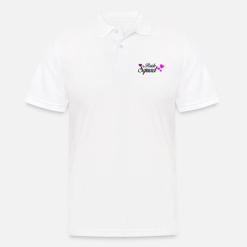 bride squad 02 - Männer Poloshirt - Weiß