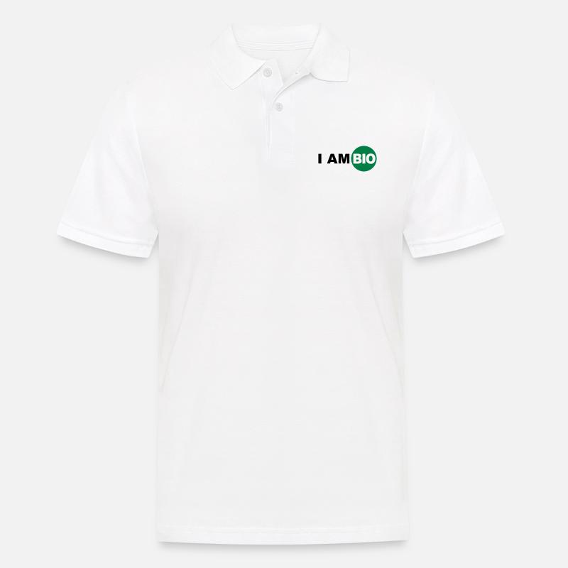 bio - Männer Poloshirt - Weiß