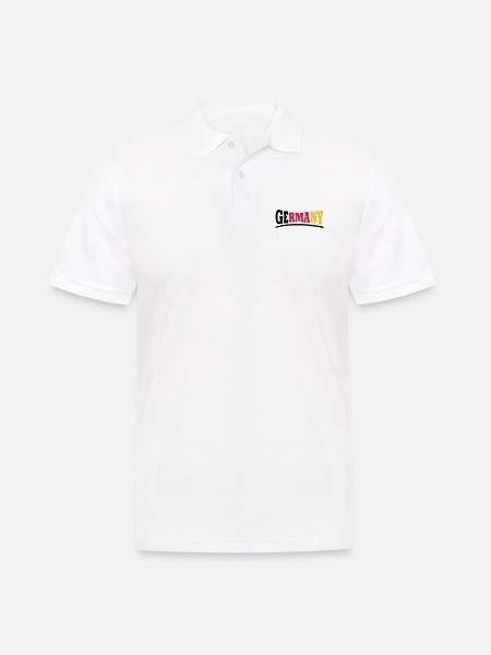 Germany - Männer Poloshirt - Weiß