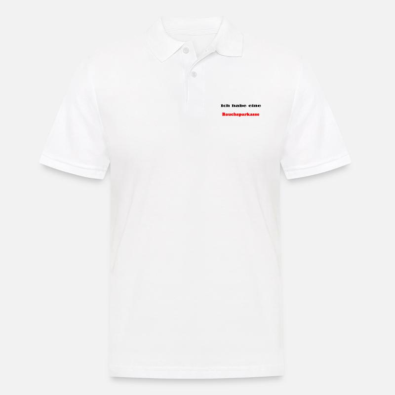 Bauchsparkasse - Männer Poloshirt - Weiß