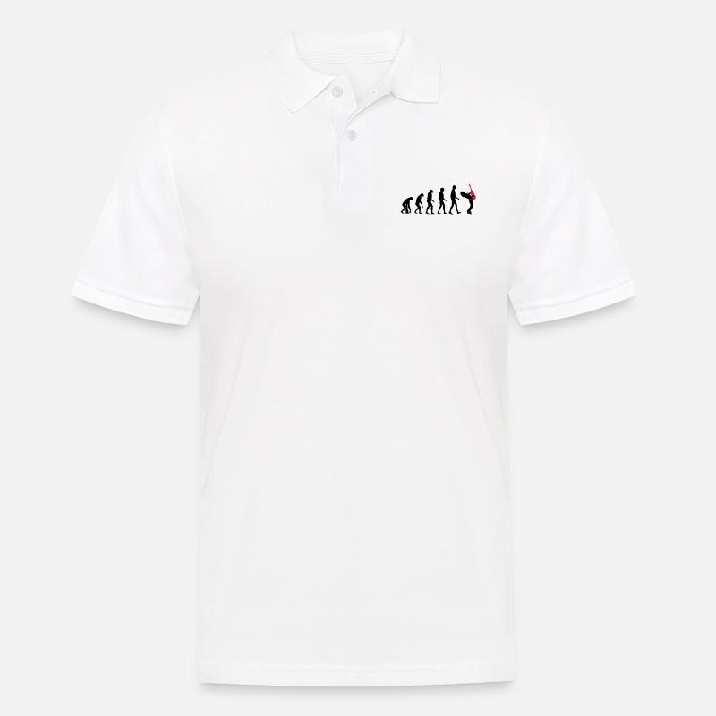 rock evolution - Männer Poloshirt - Weiß
