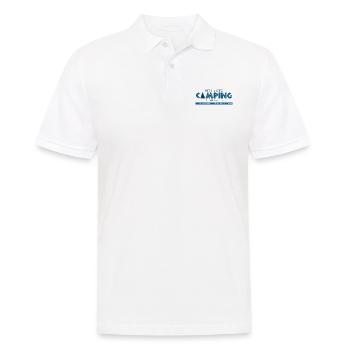 campen arbeit campingwagen lustige sprüche camper - Männer Poloshirt - Weiß - Vorne - Kai (181cm)