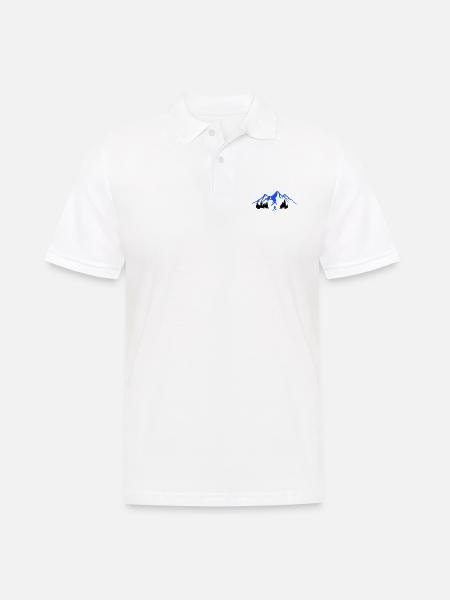 Snowboarding 2 - Men's Polo Shirt - white