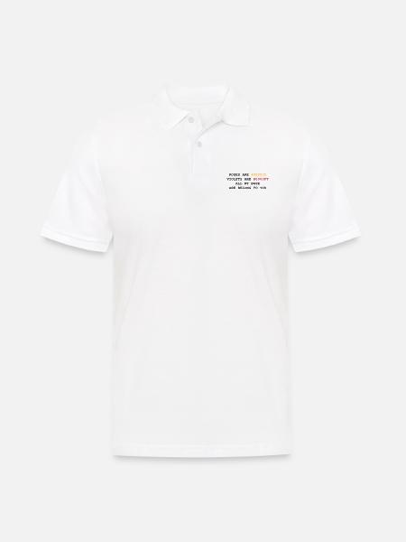 NERD HUMOR: Love letter - Men's Polo Shirt - white