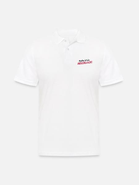 Mathe - Männer Poloshirt - Weiß