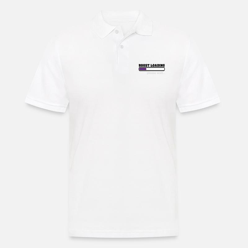 Boost Loading Please Wait - Männer Poloshirt - Weiß