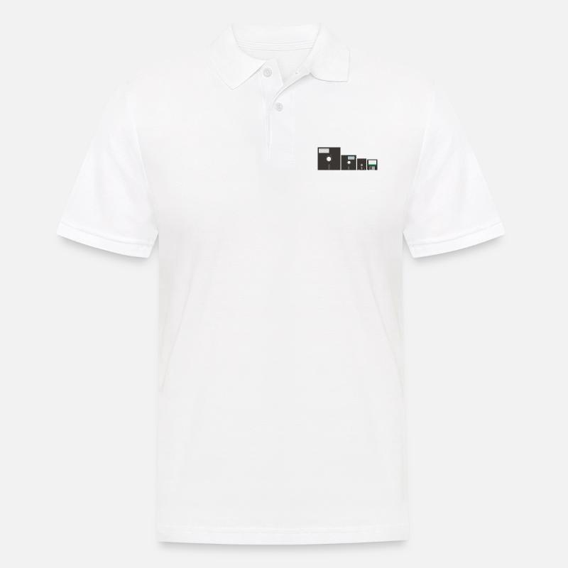 Satz der Disketten (2) - Männer Poloshirt - Weiß
