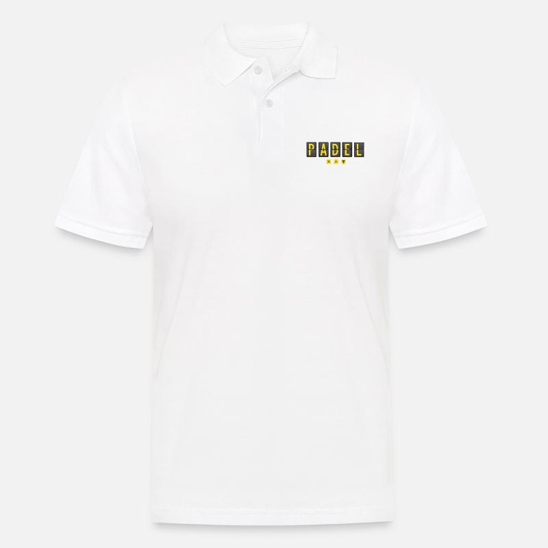 Padel - Padel Geschenk - Männer Poloshirt - Weiß