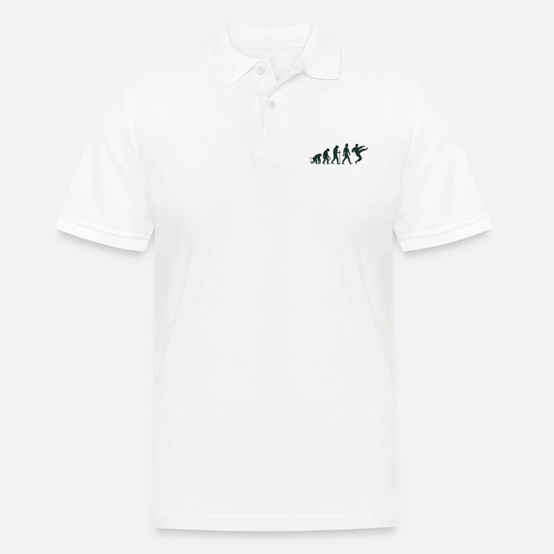 karate evolution - Männer Poloshirt - Weiß
