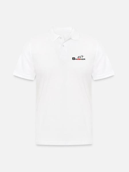 147 balls snooker - Männer Poloshirt - Weiß