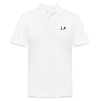 Amis d'équipage de sport d'équipe 3 cyclistes - Polo Homme - blanc - Devant - Kai (181cm)