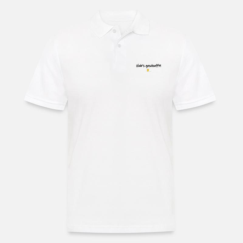 Hab's geschafft! - Männer Poloshirt - Weiß