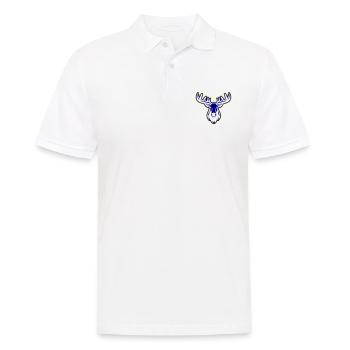 Elch Kopf - Männer Poloshirt - Weiß - Vorne - Kai (181cm)