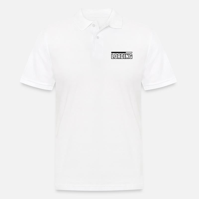 Loading - Männer Poloshirt - Weiß