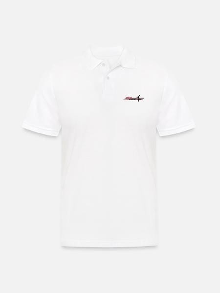 Skydive Logo Head Down - deux couleurs - Polo Homme - blanc