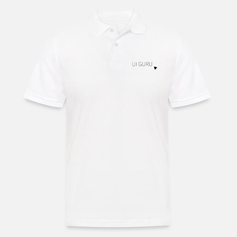 UI Guru - Männer Poloshirt - Weiß