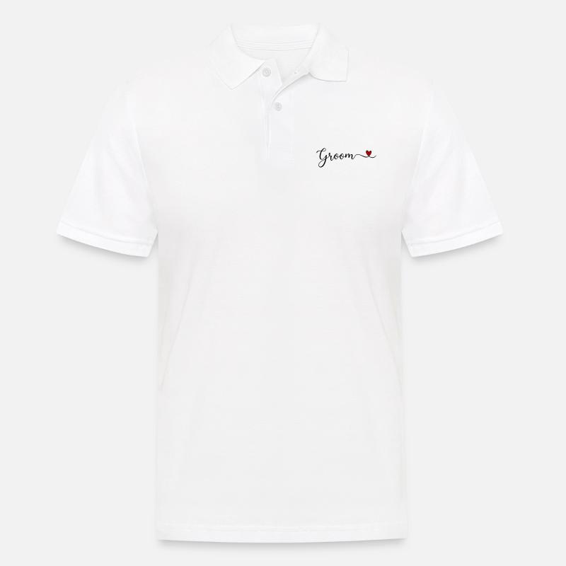 Bräutigam - Männer Poloshirt - Weiß