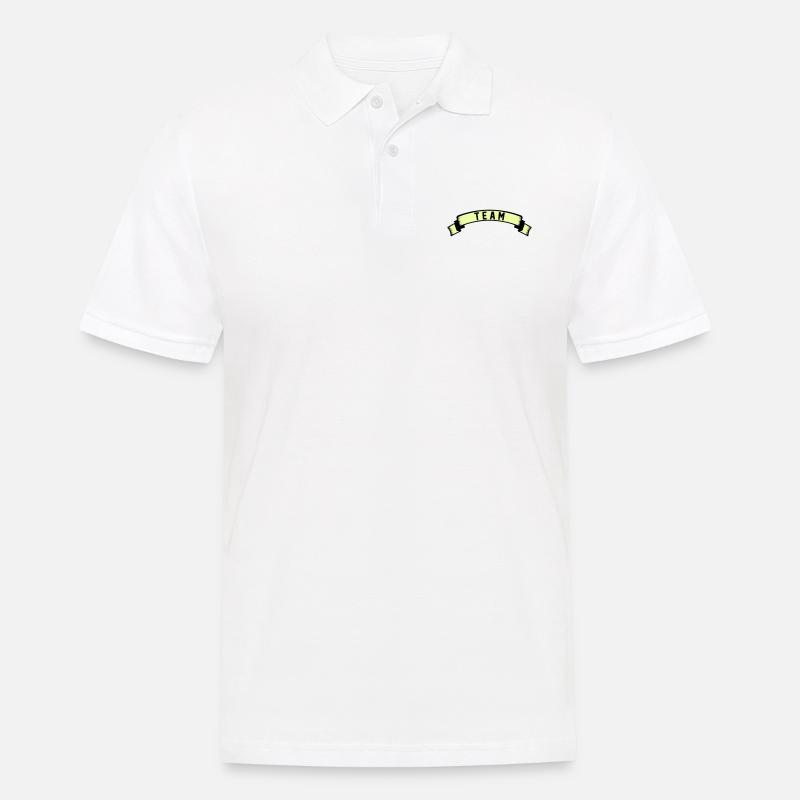team - Männer Poloshirt - Weiß