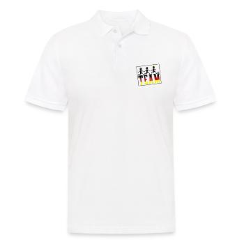 Fussball Team Meister Germany - Männer Poloshirt - Weiß - Vorne - Kai (181cm)