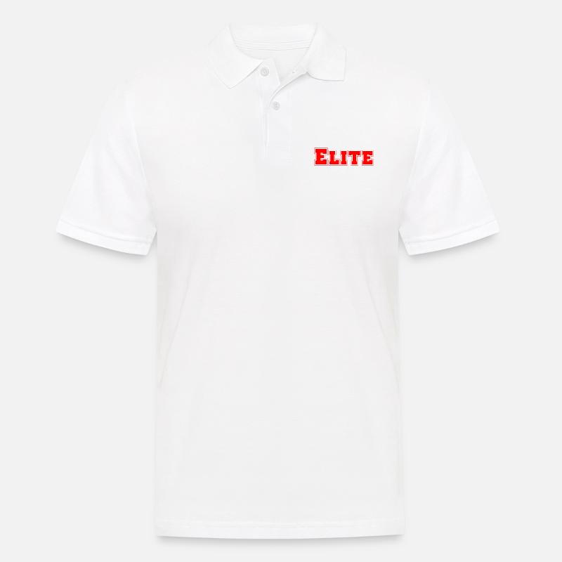Elite - Männer Poloshirt - Weiß