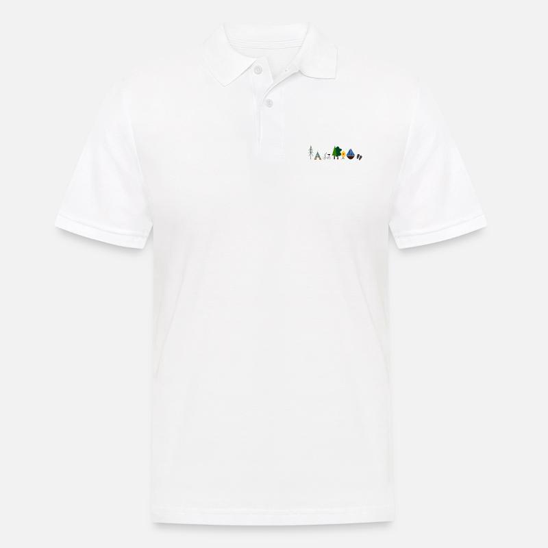 Reisefieber - Männer Poloshirt - Weiß