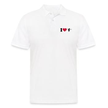 I love Boule - Polo Homme - blanc - Devant - Kai (181cm)