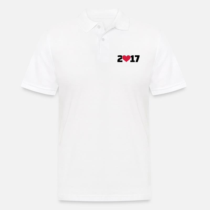 2017 - Männer Poloshirt - Weiß