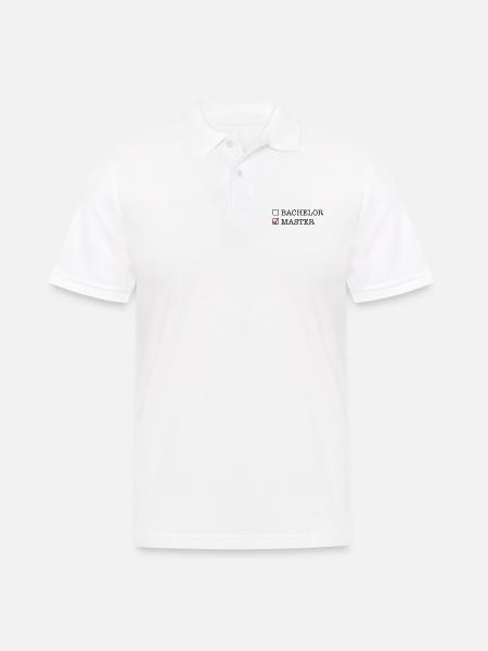 Master - Männer Poloshirt - Weiß