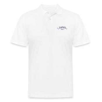 Hatikwa Herzschlag der Hoffnung - Männer Poloshirt - Weiß - Vorne - Kai (181cm)
