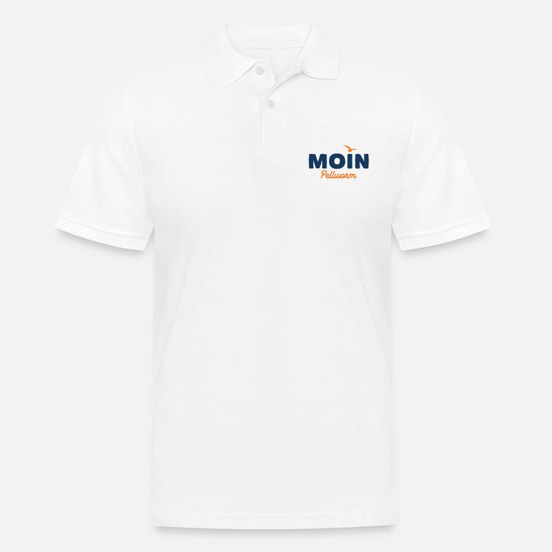 Nordsee Moin Pellworm - Männer Poloshirt - Weiß