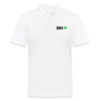 Ski Winter Sport - Männer Poloshirt - Weiß - Vorne - Kai (181cm)