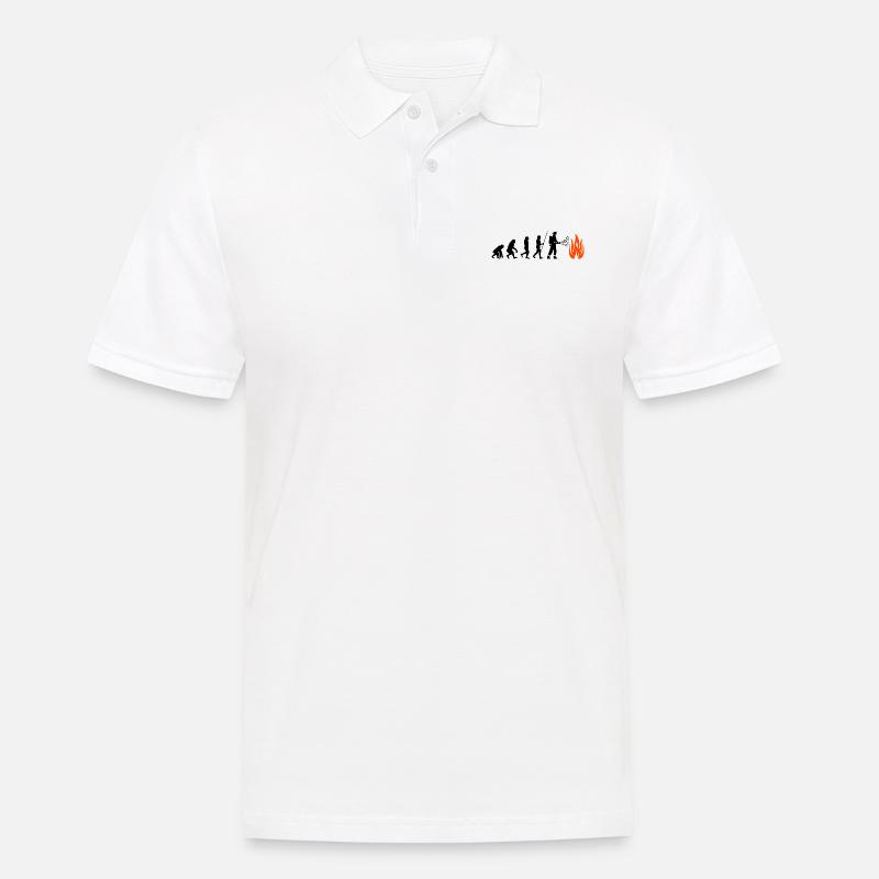 Feuerwehr Evolution - Männer Poloshirt - Weiß