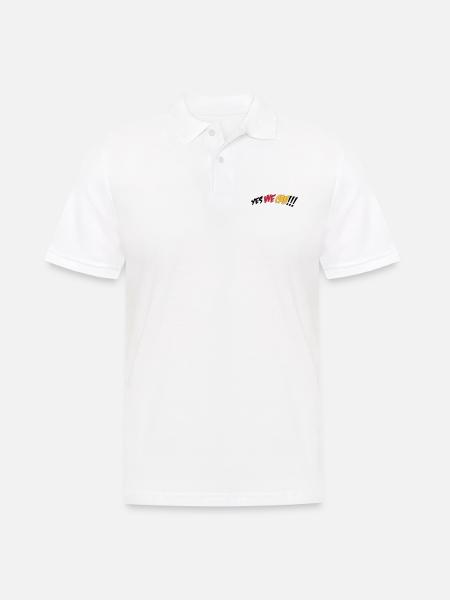 yes we can - Men's Polo Shirt - white