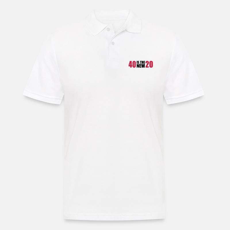 40 Geburtstag - Männer Poloshirt - Weiß