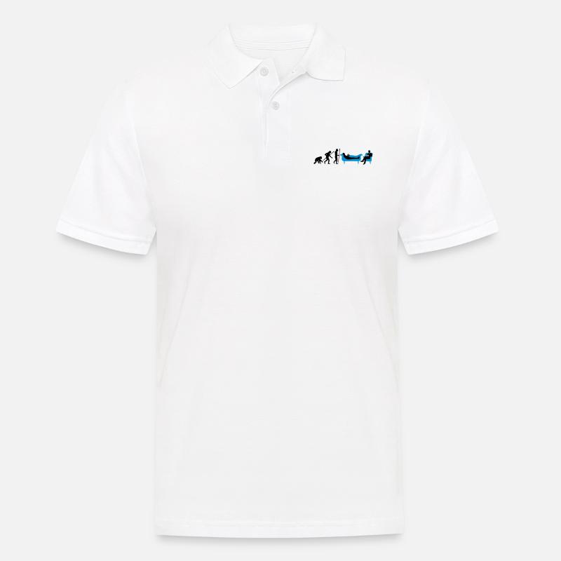 evolution_therapeut_psychologe_11_2016_b - Männer Poloshirt - Weiß