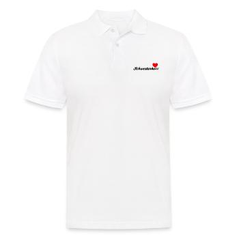 Schwesterherz | Black - Männer Poloshirt - Weiß - Vorne - Kai (181cm)