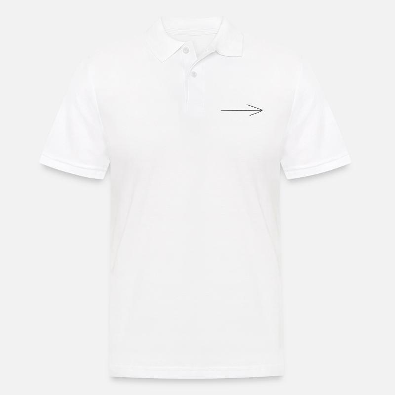 Pfeil rechts - Männer Poloshirt - Weiß
