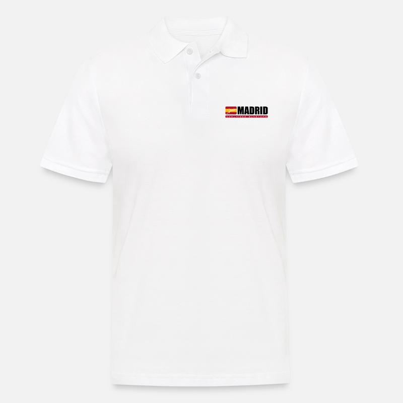 Autonome Gemeinschaft Madrid - Männer Poloshirt - Weiß