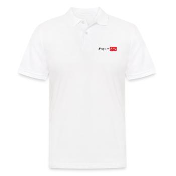 #squatday - Männer Poloshirt - Weiß - Vorne - Kai (181cm)