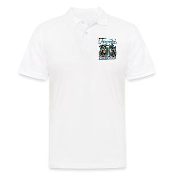 Aufzugsmonteur Beruf mit lustigen Spruch - Männer Poloshirt - Weiß - Vorne - Kai (181cm)